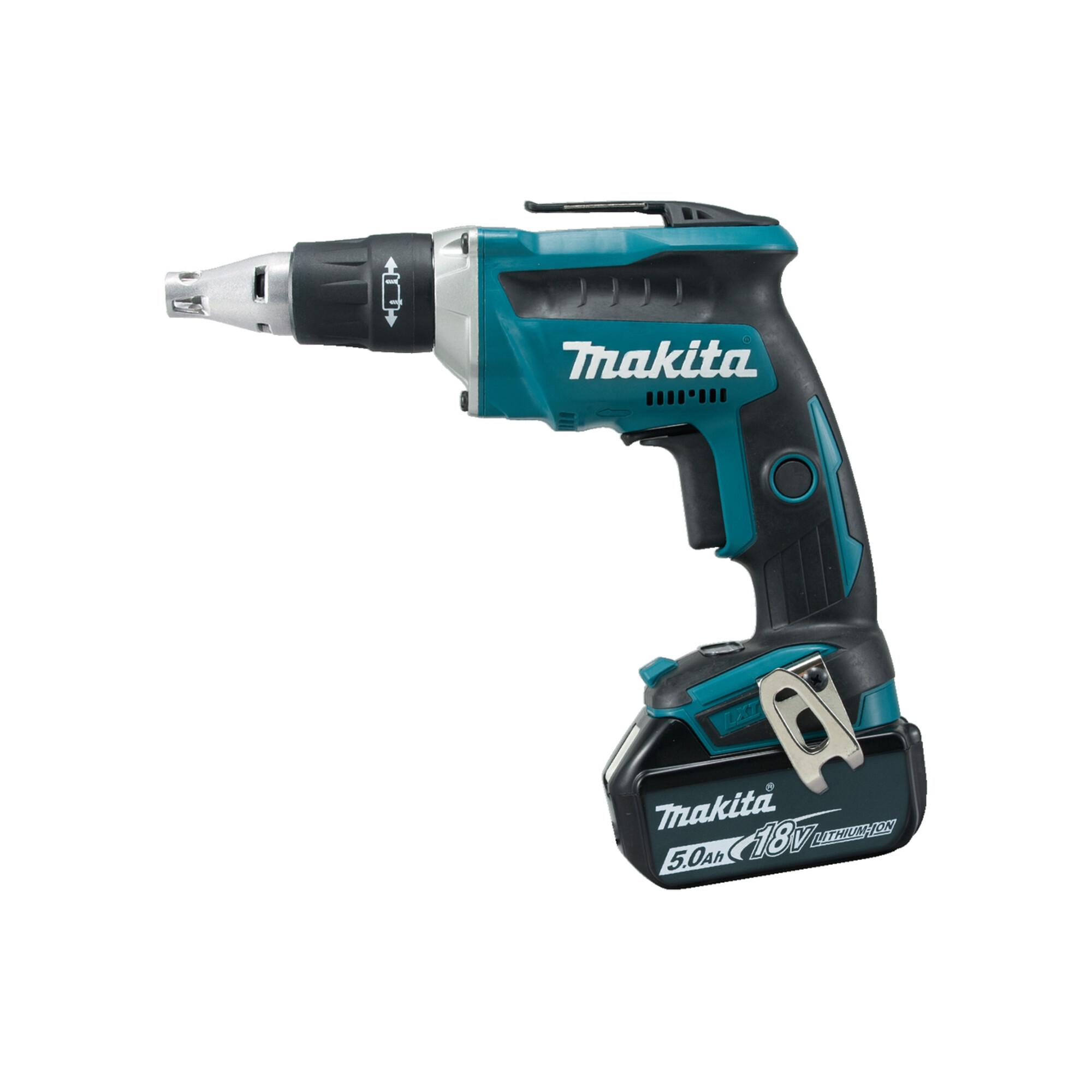 Makita DFS452RTJ Akku-Schnellbauschrauber mit zwei 5 Ah-Akkus im MAKPAC Gr.2)