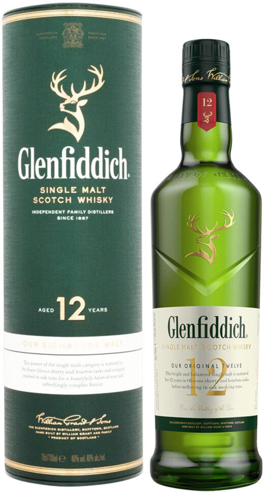Glenfiddich Whisky Single Malt 12 Anni (confezione)