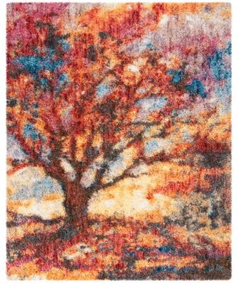 SAFAVIEH Gypsy Shag Kyla Abstract 2-inch Thick Rug