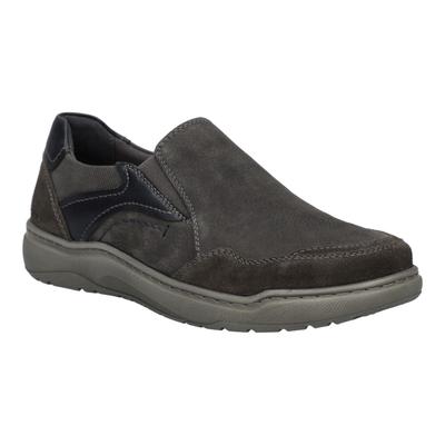 Slipper JOSEF SEIBEL "Baxter 04, carbon-kombi", Herren, Gr. 43, grau (carbon, kombi), Schuhe Slipper