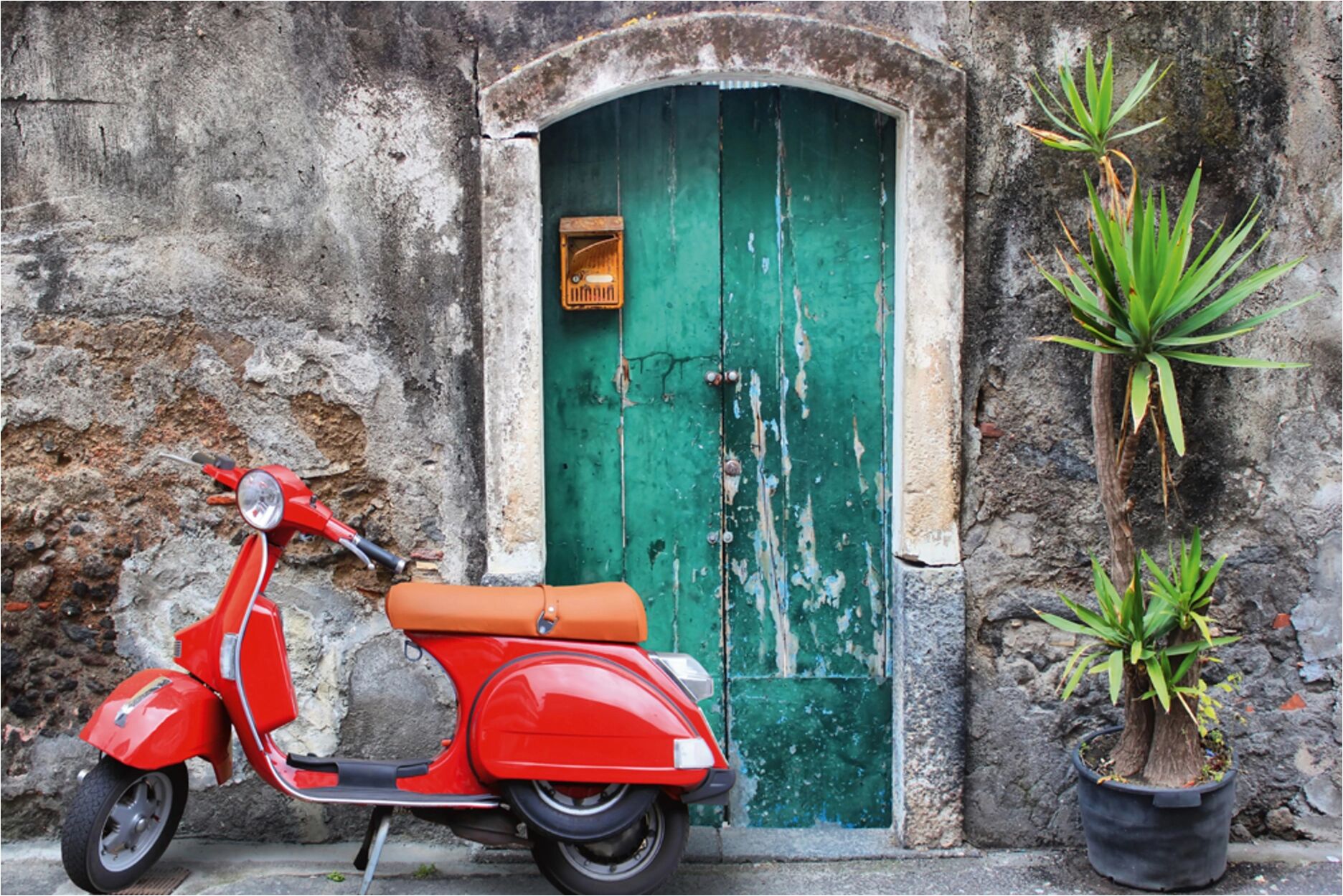 image LAND Rotes Moped