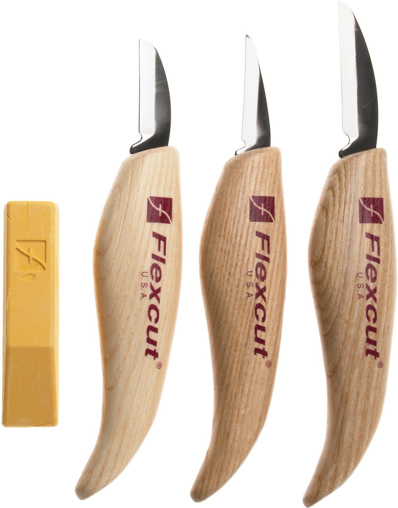 Flexcut Knife Starter Set KN500, set di coltelli per intaglio del legno