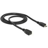 DeLOCK Kabel USB Verlängerung Micro-B Stecker auf Micro-B Buchse