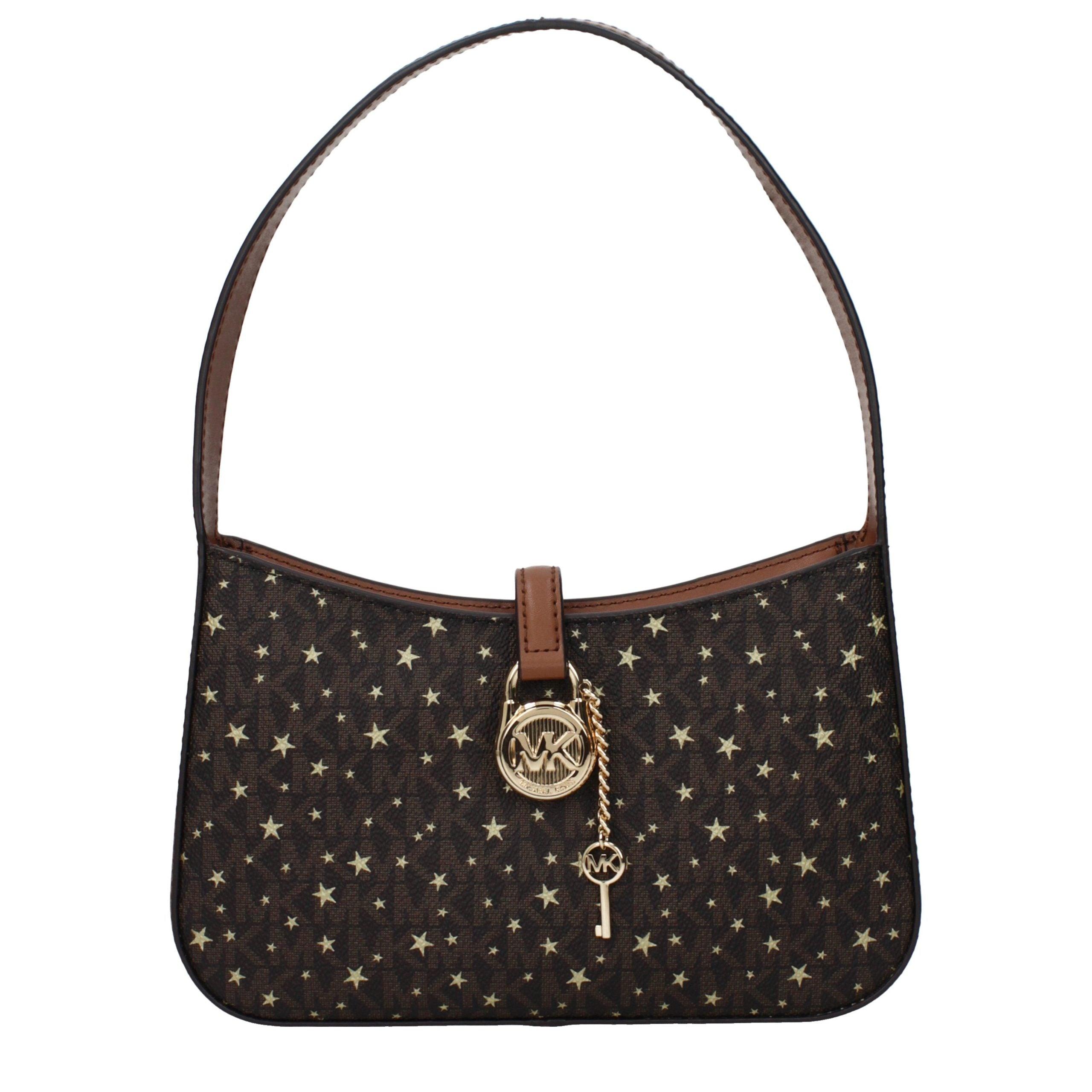 Michael Kors Bruine Stof Handtas