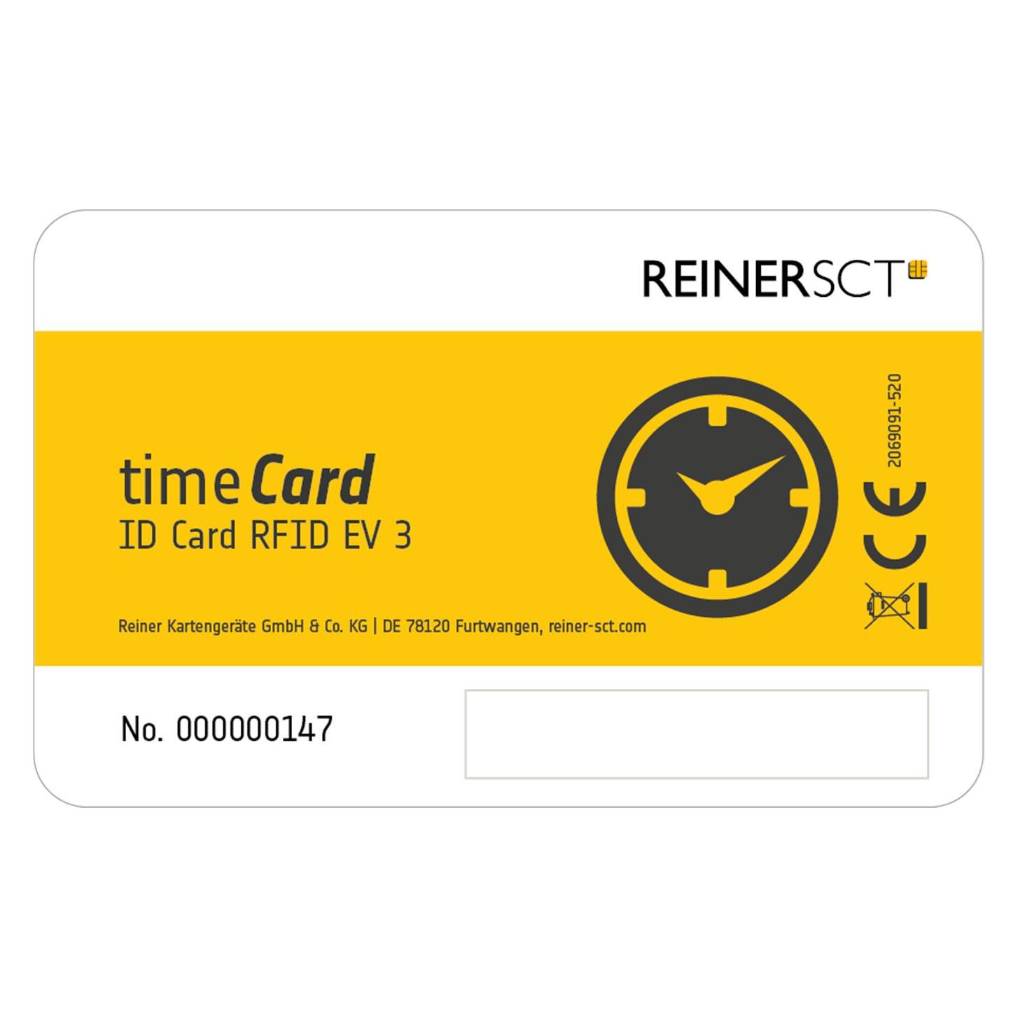 ReinerSCT timeCard Premium Chipkarte 100 DES (2749600-564)