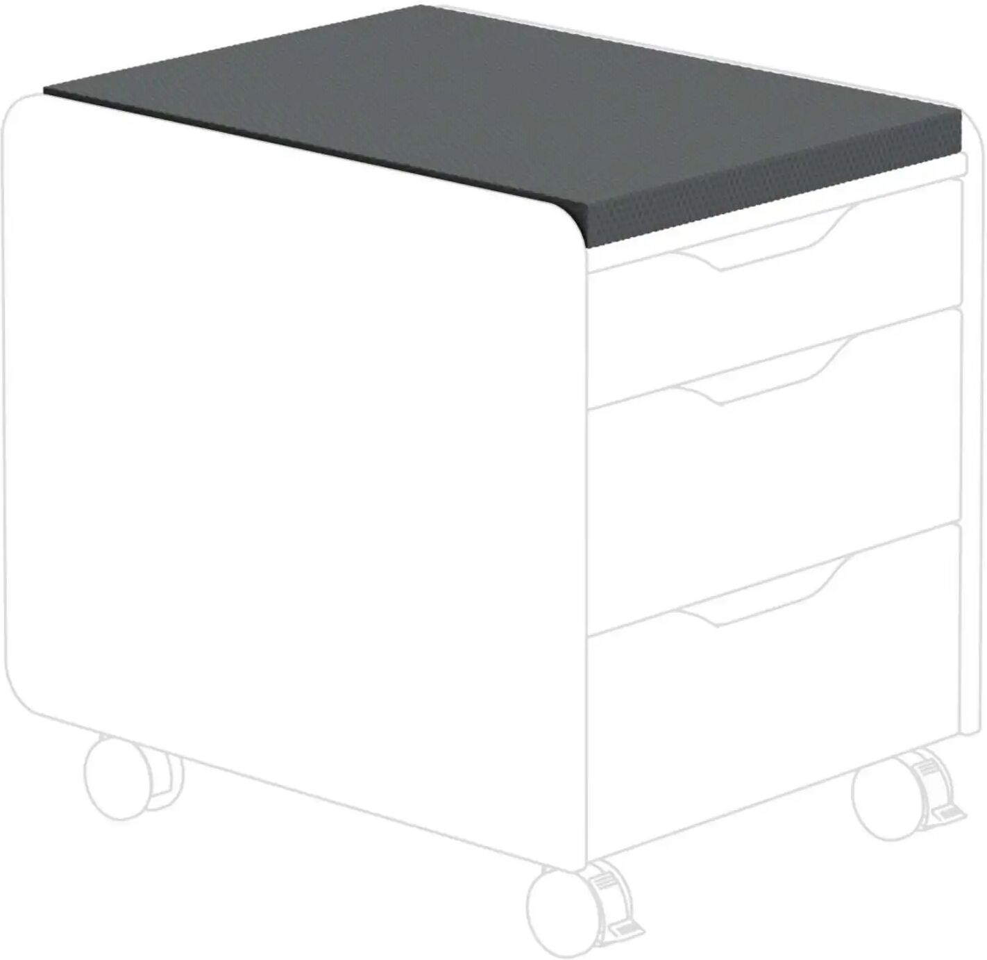 Für Paidi Rollcontainer  Grau