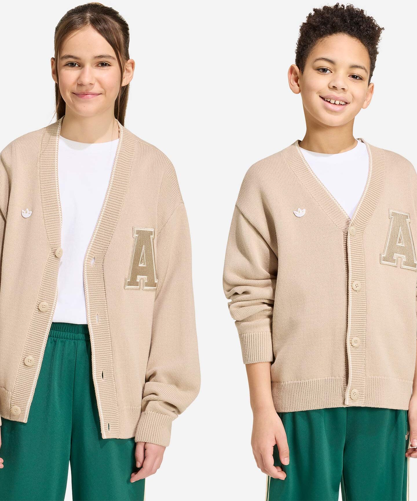 Adidas Classic Jr - Cardigan - Beige 7-8ANNI