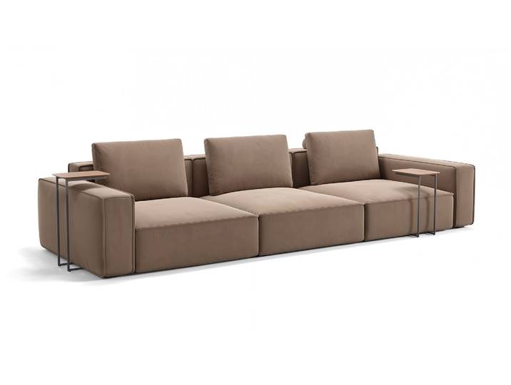 Stoff Sofa SELVA 3-Sitzer XXL Designersofa XXL Couch