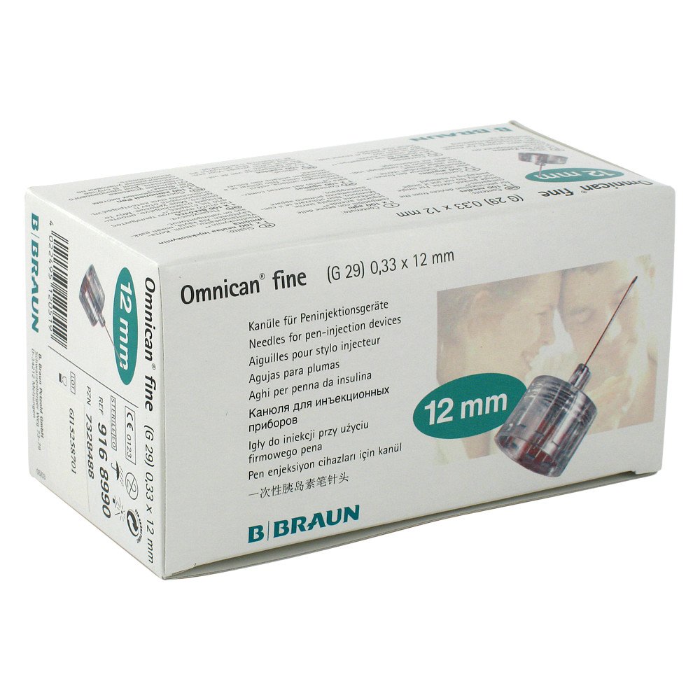 B. Braun Melsungen AG Omnican fine Pen Kanüle 0,33x12mm 07328488