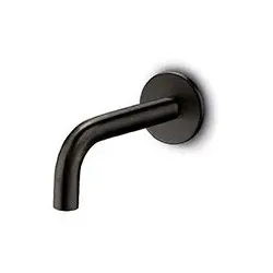 JEE-O Slimline Wandauslauf 90 für Waschtisch und Wanne, schwarz strukturiert, 800-3823 800-3823