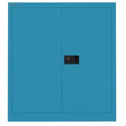 Flügeltürenschrank UNIVERSAL | 1 Fachboden für 2 Ordnerhöhen, Breite 914 - 686 azur