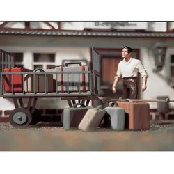 Vollmer Gepäckwagen mit Gepäck