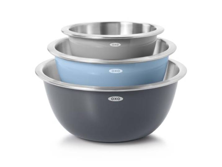 OXO Good Grips 3 Piece Stainless Steel Mixing Bowl Set