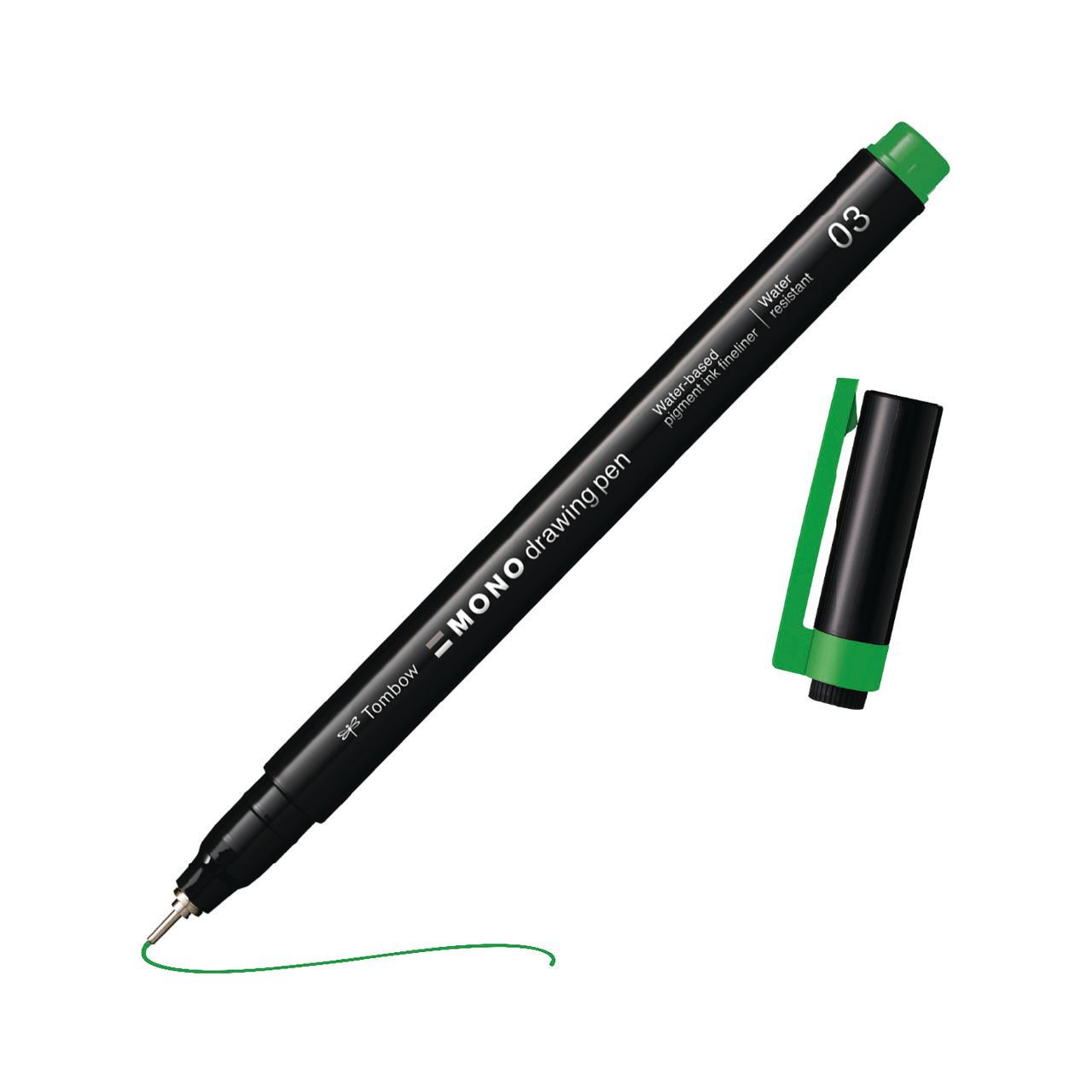 Tombow MONOdrawing Fineliner grün 0,35 mm, 1 St.