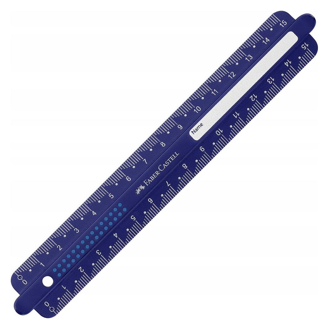 Faber-Castell Lineal 15cm Dots sortiert (15 cm, Kunststoff) (172115)