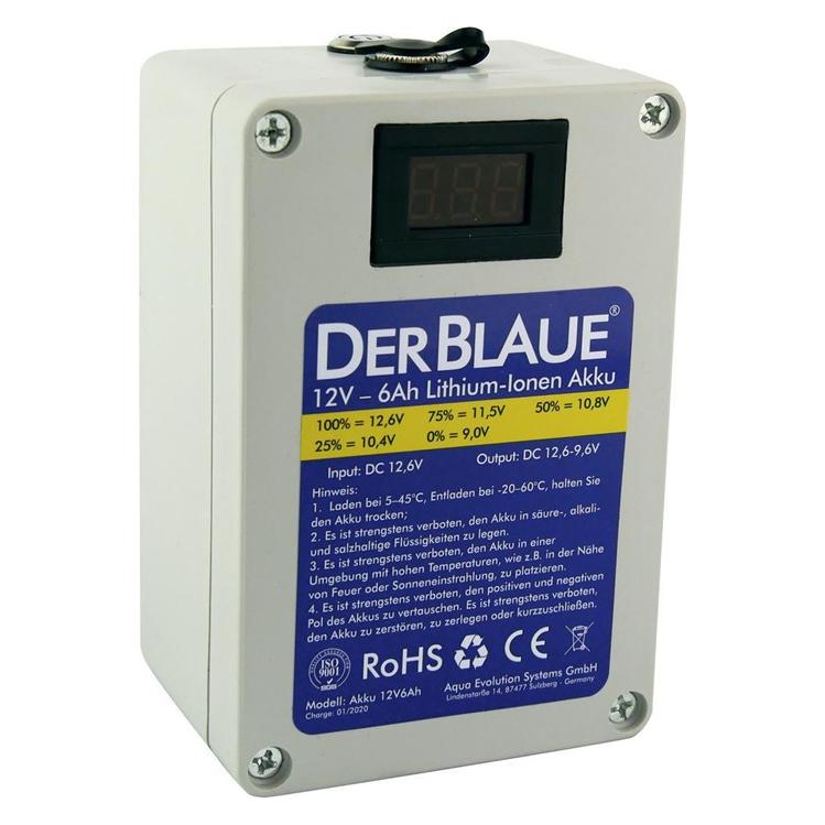 Der Blaue AQ Akku 12V, 6Ah Lithium-Ionen Akku (12003)