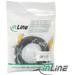 INLINE Cinch Kabel, Video, 1x Cinch Stecker/Stecker, 5m, 5m