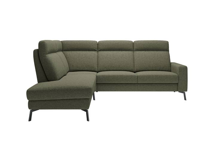 Ecksofa Bernina Polyester Grün B 265 T 215 cm