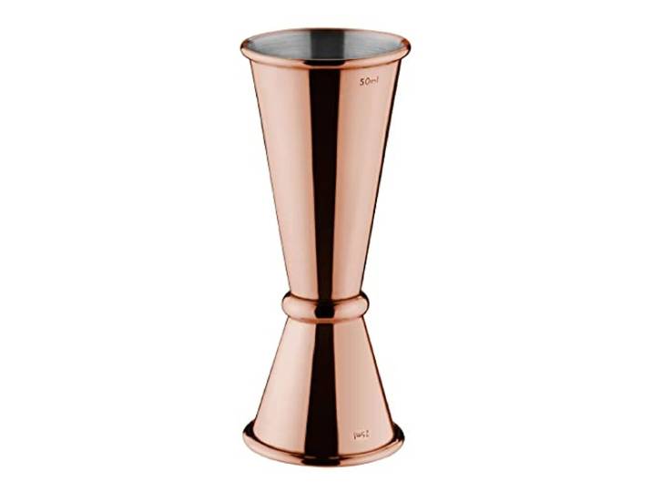 Olympia DR606 Koper Gestreepte Jigger, 50ml Capaciteit, 95mm x 39mm