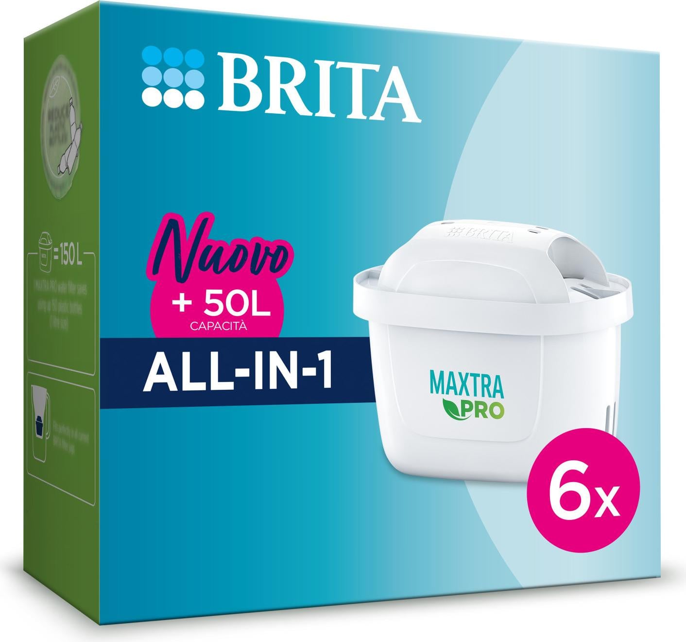 Brita MAXTRA PRO All In One Waterfilterpatronen, 6 stuks
