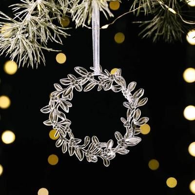 Uplifted Finds Acrylic Simulation Crystal Angel Pendants   High Fidelity Transparent Christmas Tree Decor 10