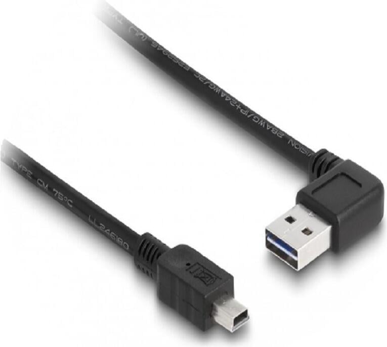 Delock USB 2.0-A kabel met 90 graden gebogen aansluiting