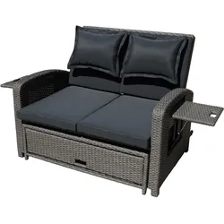 Loungesofa Nizza Schwarz