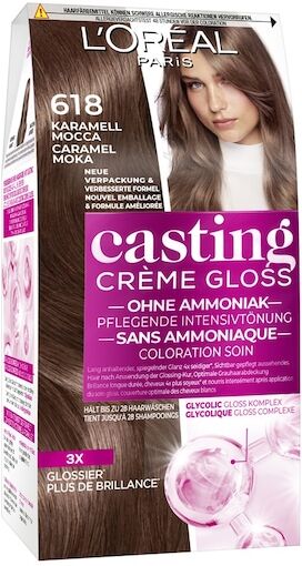 L’Oréal Paris LOreal-Paris Haarfarbe ColorationCrème Gloss Intensivtönung 618 Karamell Mocca 1 Stk. (4,99 € / 1 Stk.)