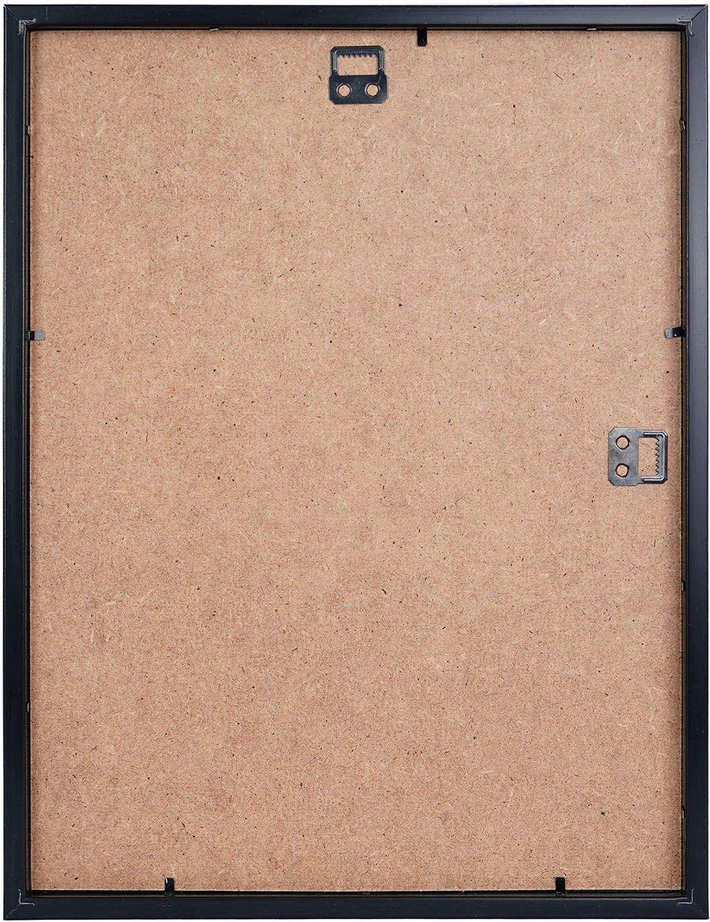 Bild QUEENCE "Tilde", braun (farbe rahmen: schwarz, farbe bild(er): braun), B:30cm H:40cm, Acrylglas, Holz, Papier, Bilder, Bild, HD Premium Poster-Druck inkl. Holzrahmen farbe rahmen: schwarz, farbe bild(er): braun B/H/T: 30cm x 40cm, Wandbild Foto Haust