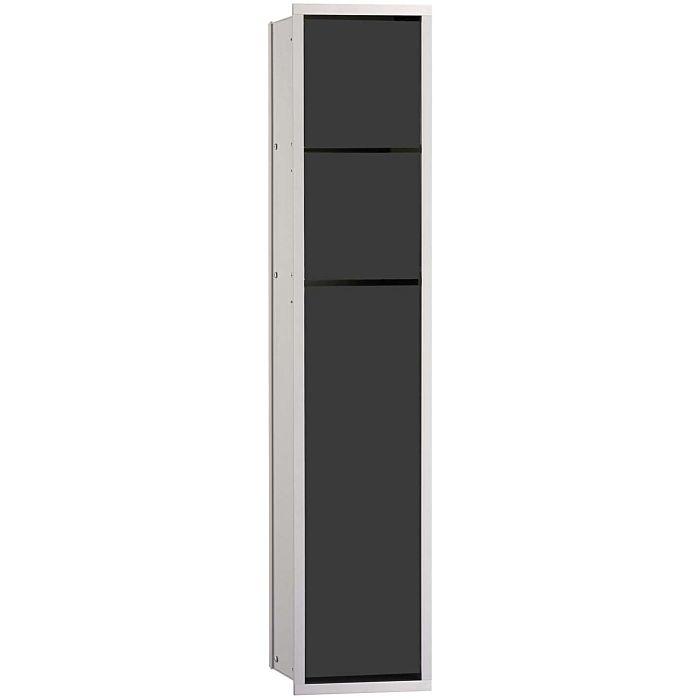 Emco Asis 150 Unterputz-WC-Modul 975027550 aluminium/schwarz, 809 mm