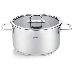 Fissler Viseo Pro Kochpfanne mit Glasdeckel, Pfanne + Kochtopf, Silber