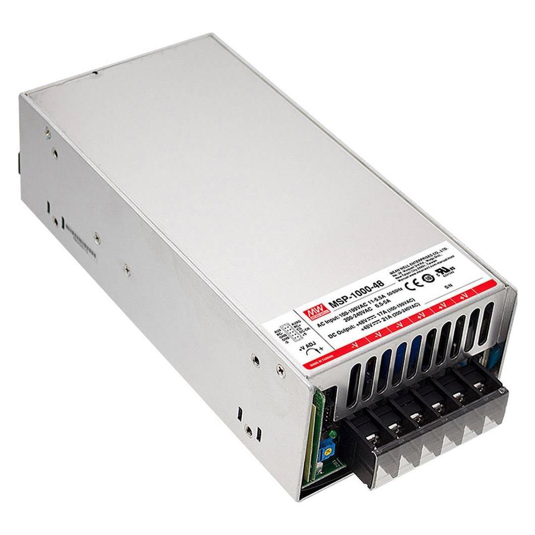 MeanWell MEAN WELL MSP-1000-12, 90 - 264 V, 1000 W, 12 V, 80 A, RoHS, 105 mm (1000 W) (MSP-1000-12)
