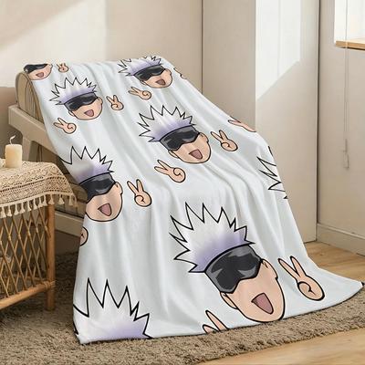 Shop Station Flannel Throw Blanket Lightweight Anime Throw For Cozy Summer Comfort a 59.1 78.7 In