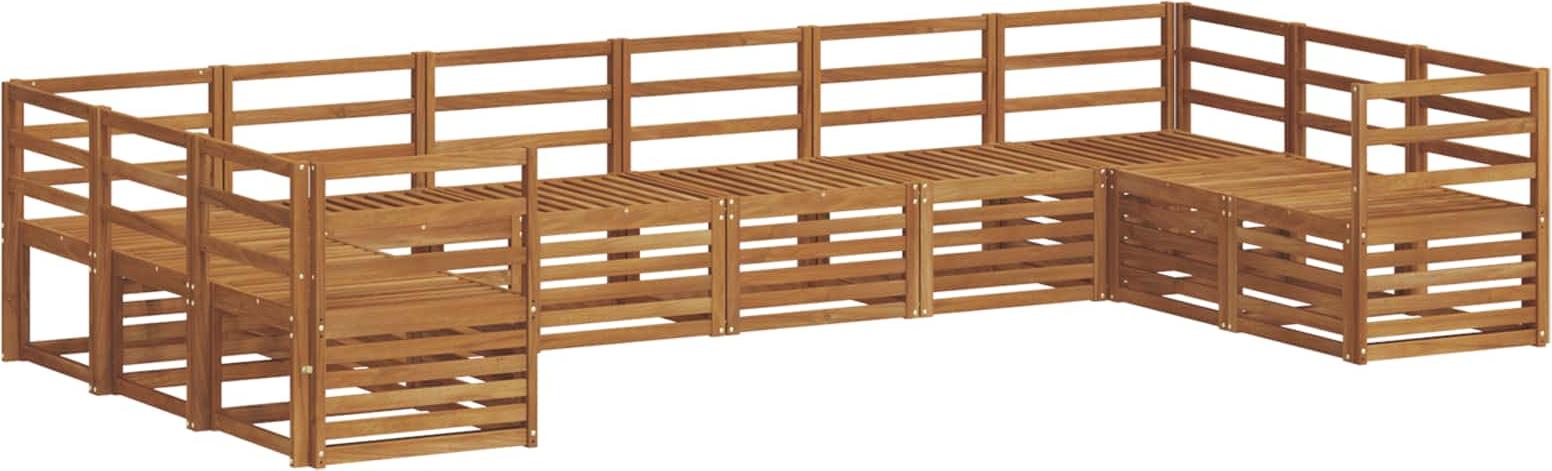 Ecksofa Set 10 pcs Natur