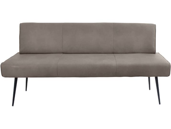 K+W Komfort & Wohnen Giacomo I Polsterbank Metallfüsse in schwarz, wahlweise in der Breite 200cm oder 177cm
