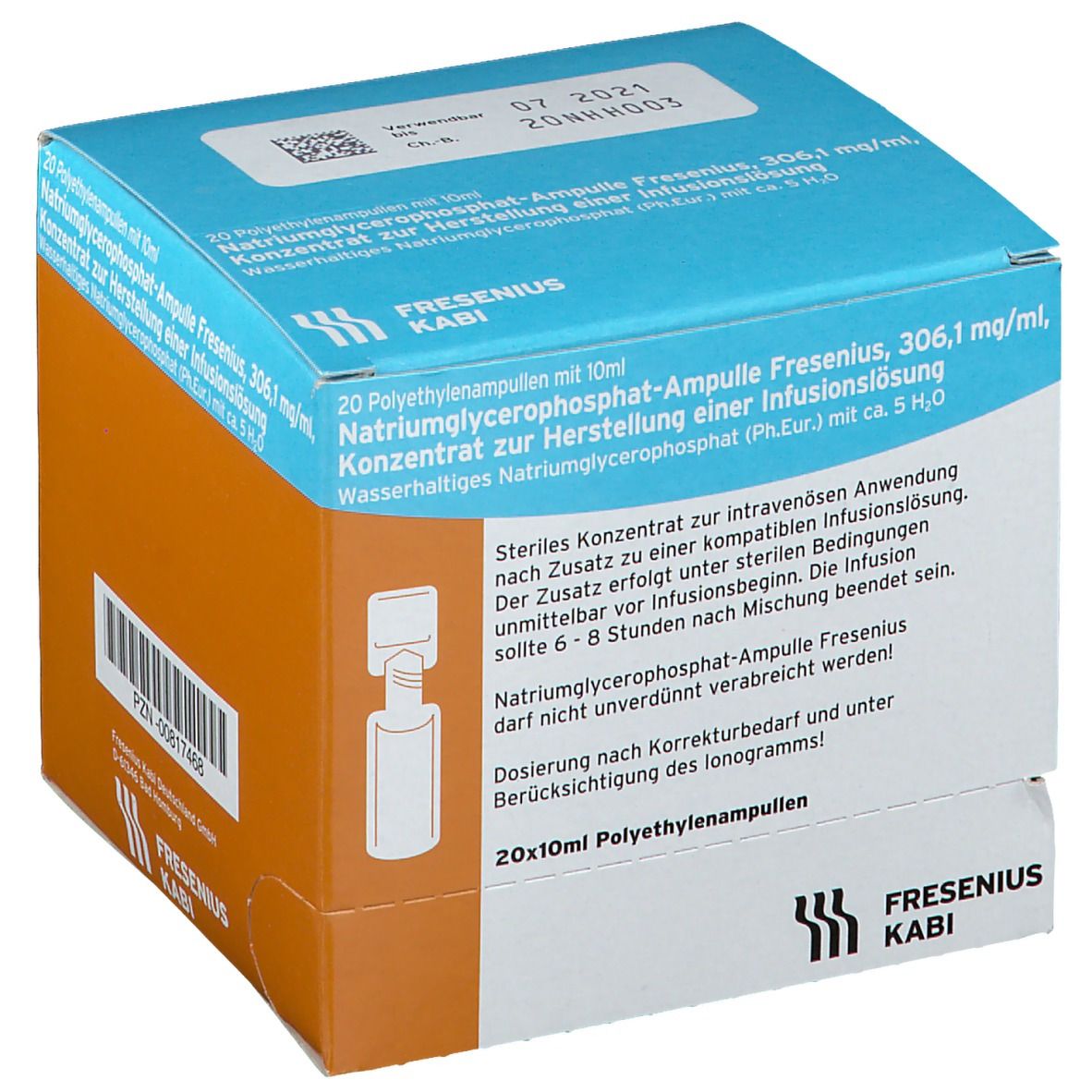 Natriumglycerophosphat Ampulle Infusionslsg.-Konz. 20x10 ml Infusionslösungskonzentrat