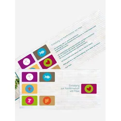 Einladung zur Konfirmation selbst gestalten mit Spruch und Fotos im Onlinedesigner bei Meine-Kartenmanufaktur.de