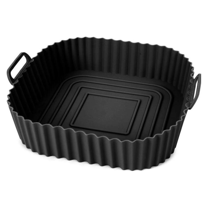 KitchBo Silikonform 20 x 20 x 6.3 cm, Schwarz (18892)
