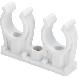 Viega Rohr-Clip 100438 12 mm, Kunststoff, doppelt