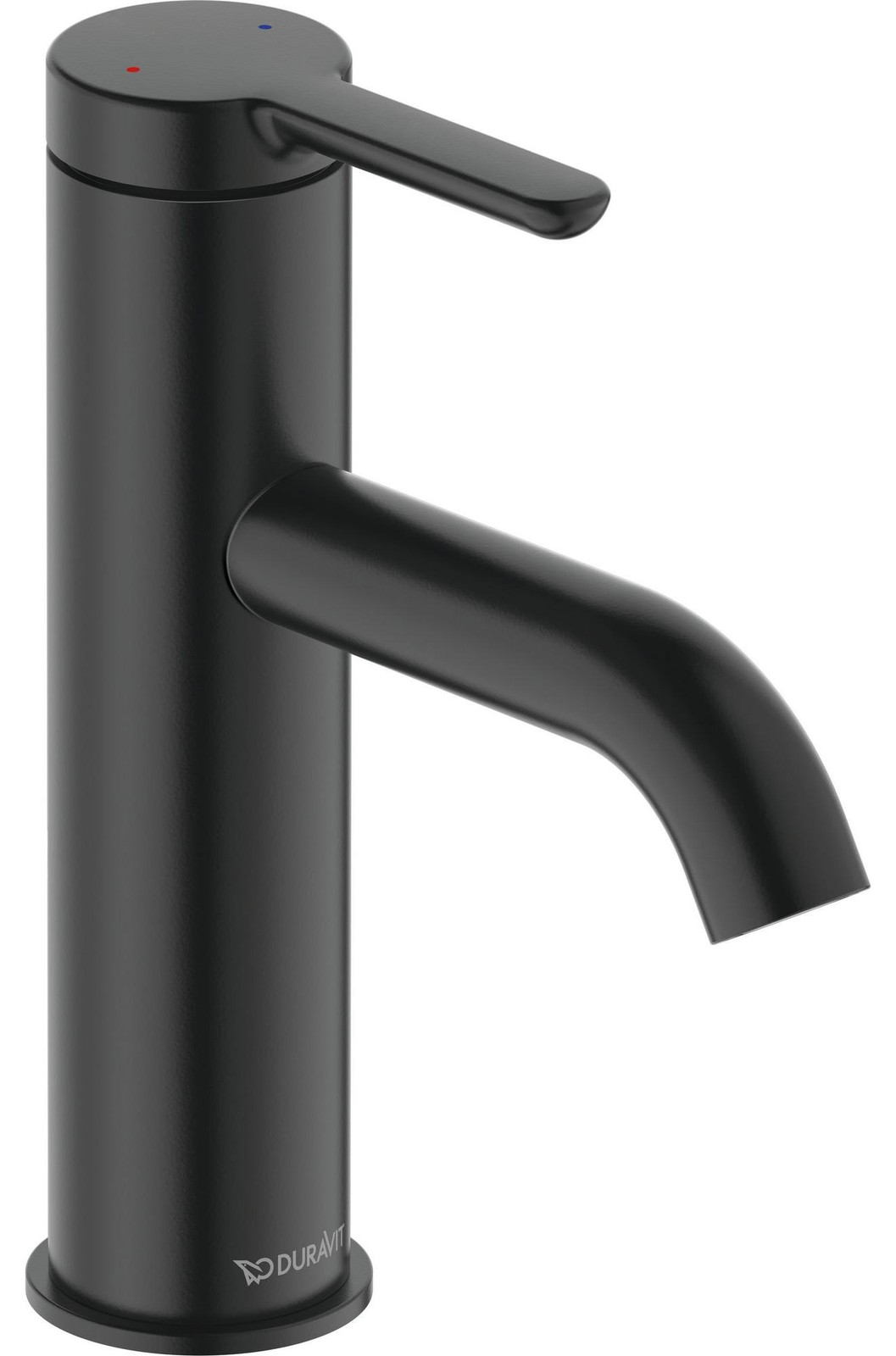Duravit wastafelmengkraan C.1 M, zwart mat, uitlooplengte 113 mm