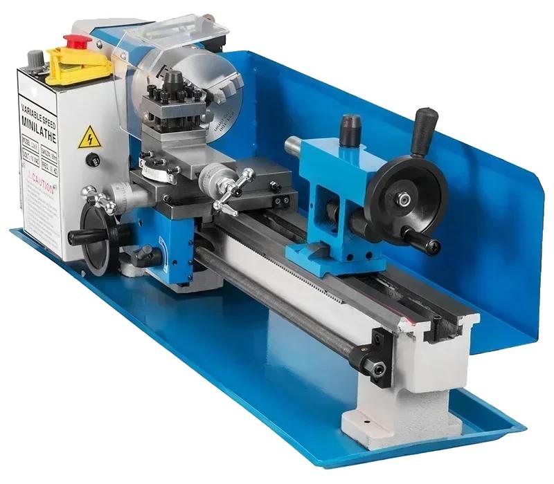 Metall-Drehmaschine, 550W Leistung, 7"x14" Abmessungen, 100 mm Spannzangen-Durchmesser, MT3 Spindelkonus, variable Geschwindigkeit 0-2250 U/min