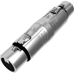 Seetronic XLR 5P female to XLR 3P female Goldkontakte - silber
