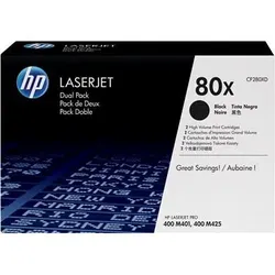 HP Original 80X Toner Doppelpack schwarz hohe Kapazität 2 x 6.900 Seiten (CF280XD)