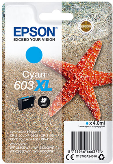 TINTEIRO EPSON 603 XL AZUL MULTIPACK