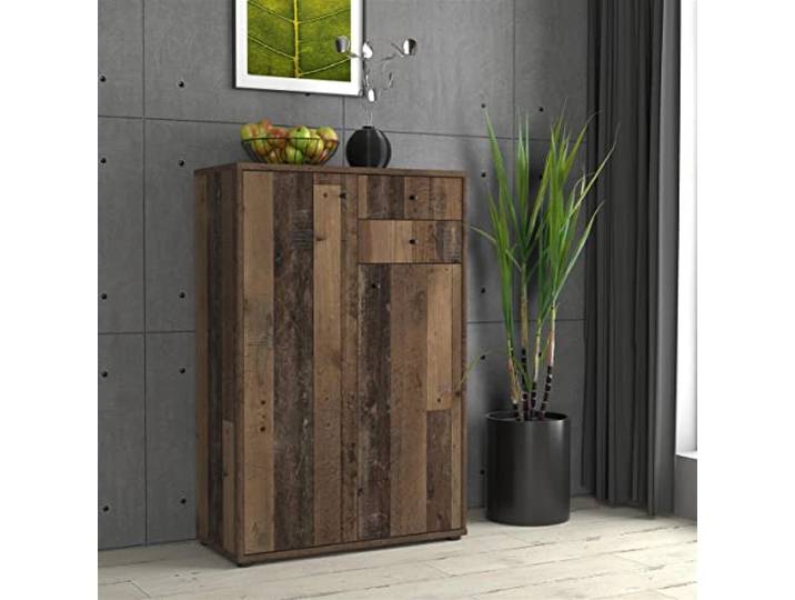 möbelando Kommode Holzschrank Standschrank Anrichte Beistellschrank Schrank Tembi II Old Wood Vintage