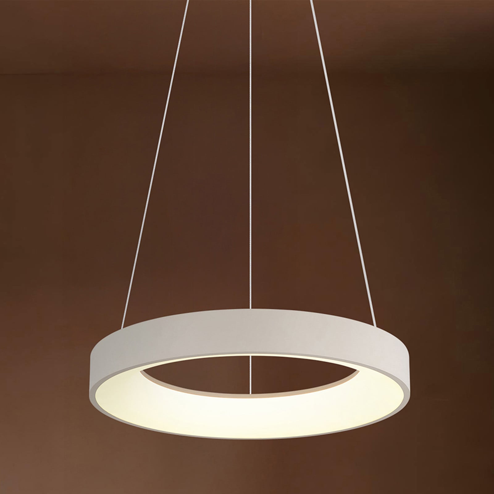 Globo Lighting Gallegos Moderne Hanglamp Wit/Beige Ø 50cm