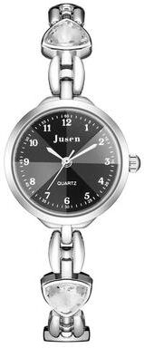 Uplift Essentials Rhinestone Small Dial Bracelet Watch Elegant Jewelry Inspired Quartz Timepiece For Women black