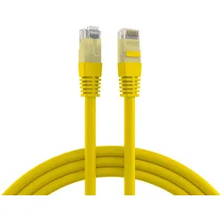 EFB K8095.10 RJ45 Patchkabel Cat.5e U/UTP PVC CCA gelb 10m K809510