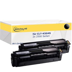 kompatibel für Samsung CLT-K504S schwarz Value Pack, 2 Stück