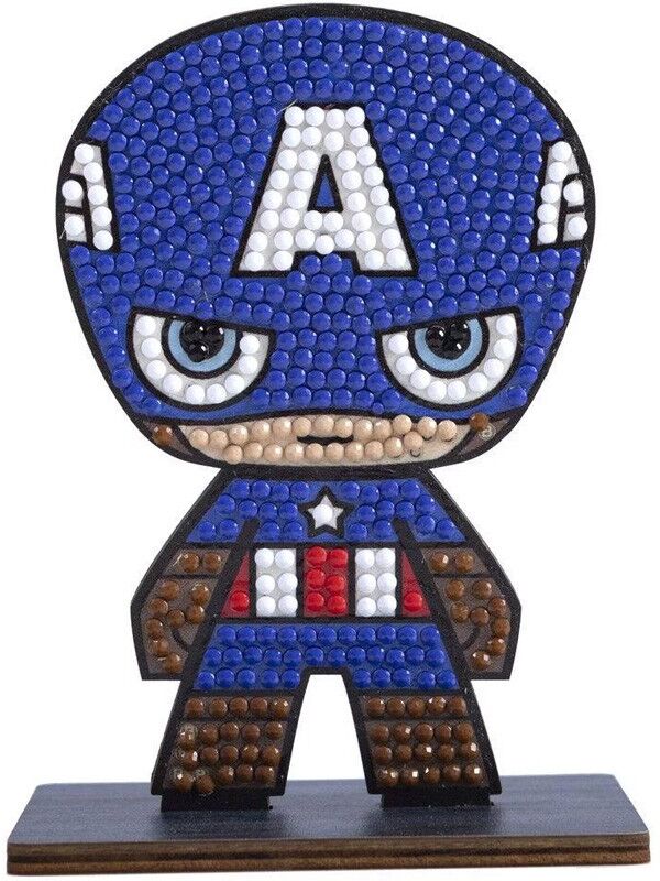 CRYSTAL ART Kit figurine à diamanter Captain America